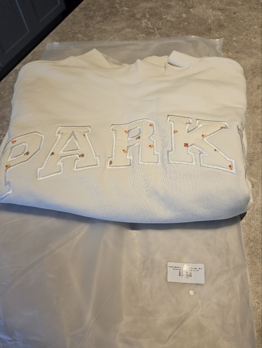 Parke New In Bag HeritageVarsity Mockneck S/M Ivory - Picture 3 of 5